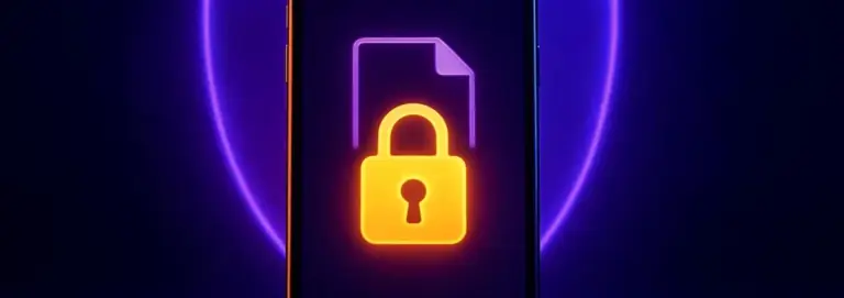 Smartphone showing a privacy policy with a lock icon, BBC99 guide